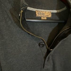 Blue Pronto Uomo Gray Knit Long Sleeve Men’s XXL